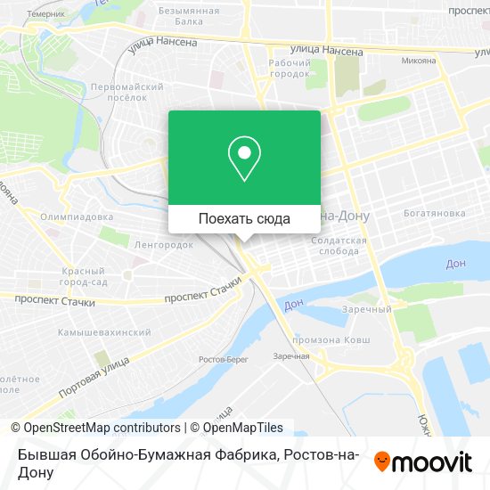 Карта Бывшая Обойно-Бумажная Фабрика