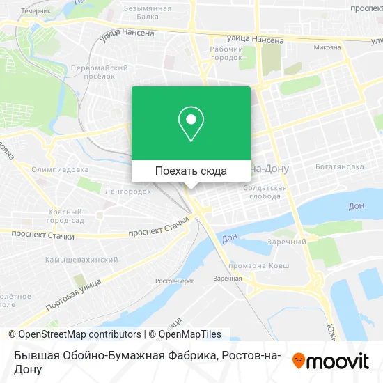 Карта Бывшая Обойно-Бумажная Фабрика