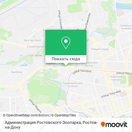 Карта Администрация Ростовского Зоопарка
