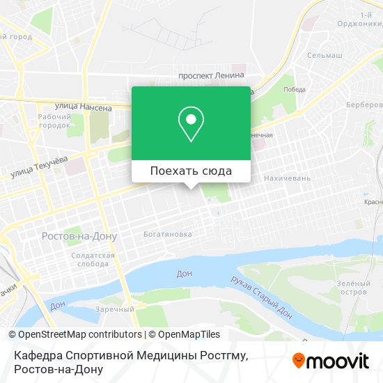 Карта Кафедра Спортивной Медицины Ростгму