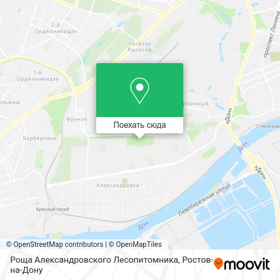 Карта Роща Александровского Лесопитомника