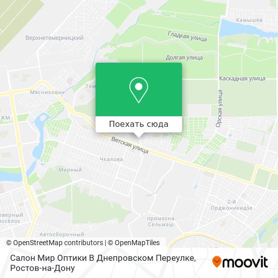 Карта Салон Мир Оптики В Днепровском Переулке