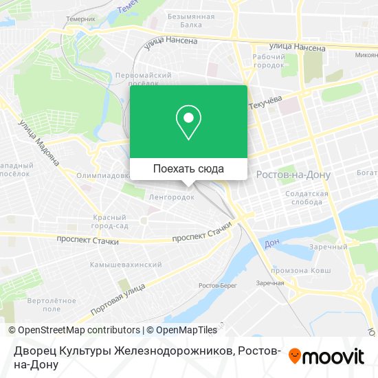 Карта Дворец Культуры Железнодорожников