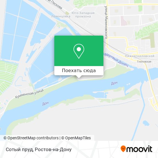 Карта Сотый пруд