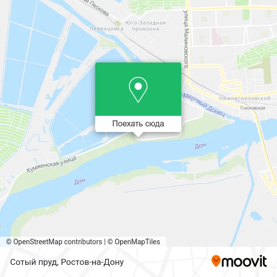 Карта Сотый пруд