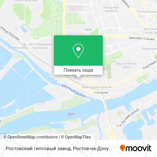 Карта Ростовский гипсовый завод