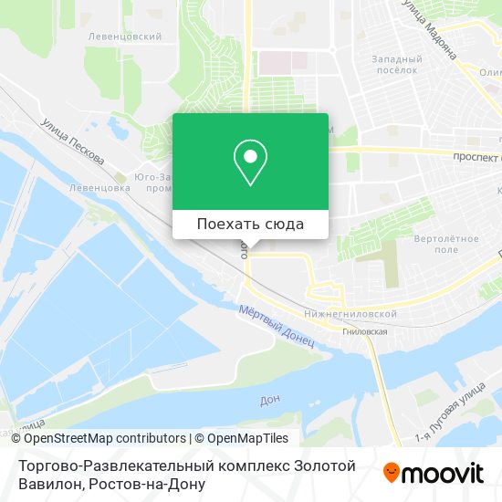 Карта Торгово-Развлекательный комплекс Золотой Вавилон