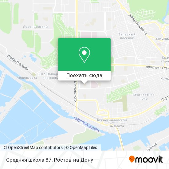 Карта Средняя школа 87