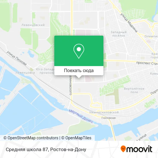 Карта Средняя школа 87