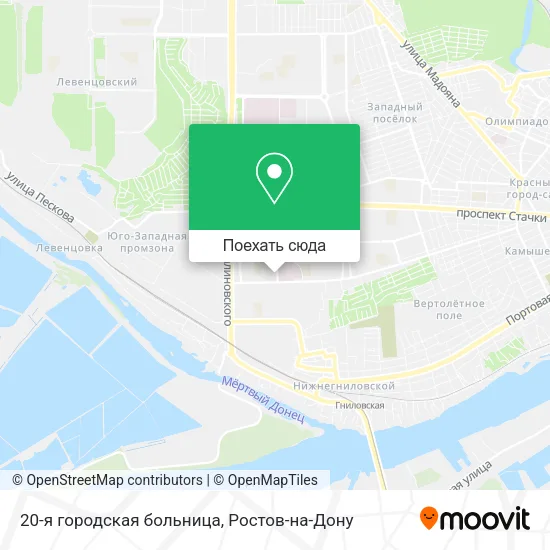 Карта 20-я городская больница