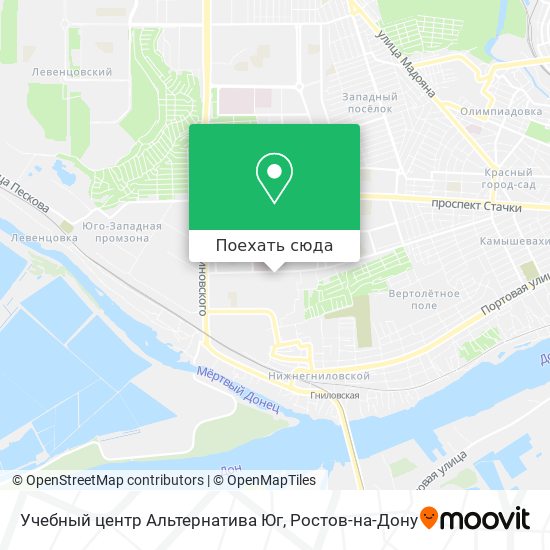 Карта Учебный центр Альтернатива Юг