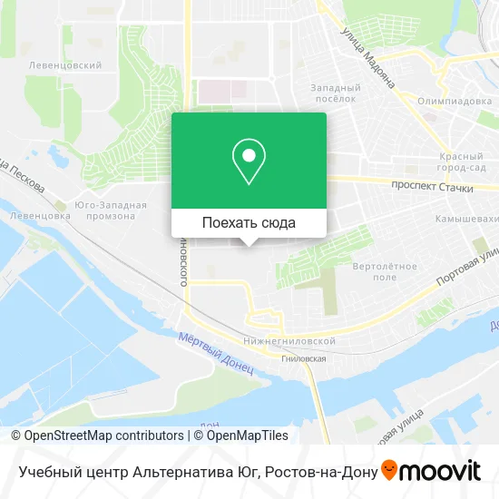 Карта Учебный центр Альтернатива Юг