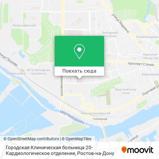 Карта Городская Клиническая больница 20-Кардиологическое отделение