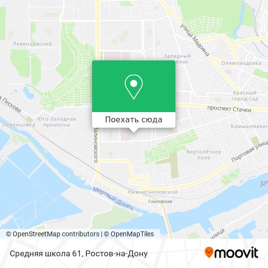 Карта Средняя школа 61