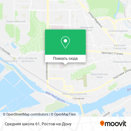 Карта Средняя школа 61