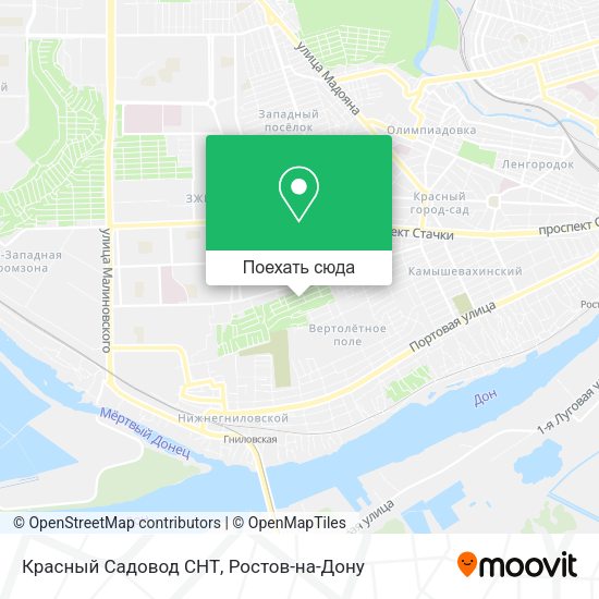 Карта Красный Садовод СНТ