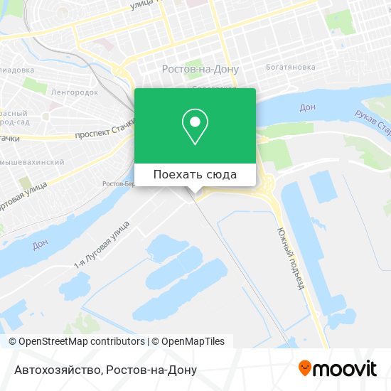 Карта Автохозяйство