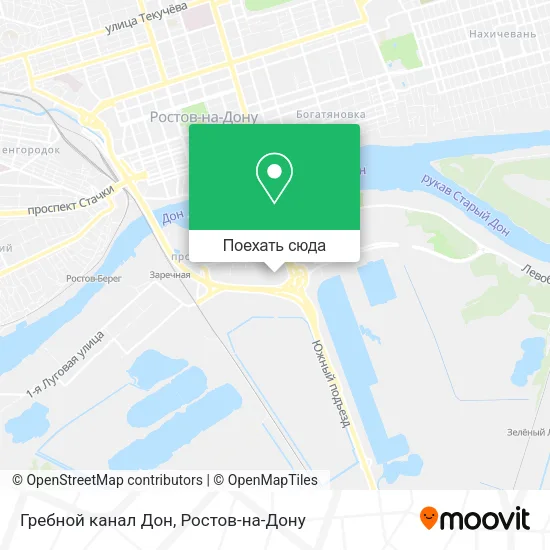 Карта Гребной канал Дон