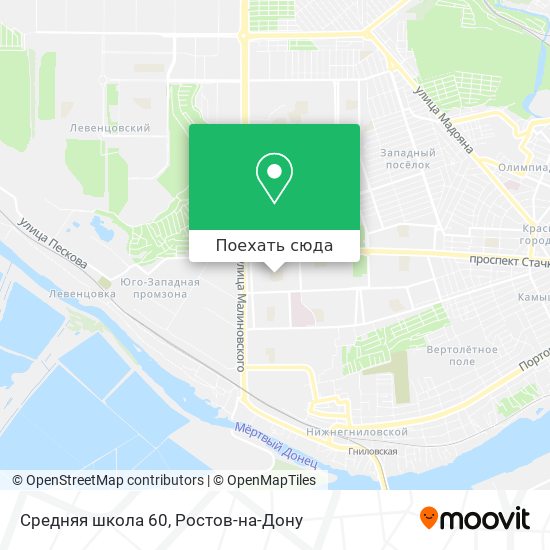 Карта Средняя школа 60