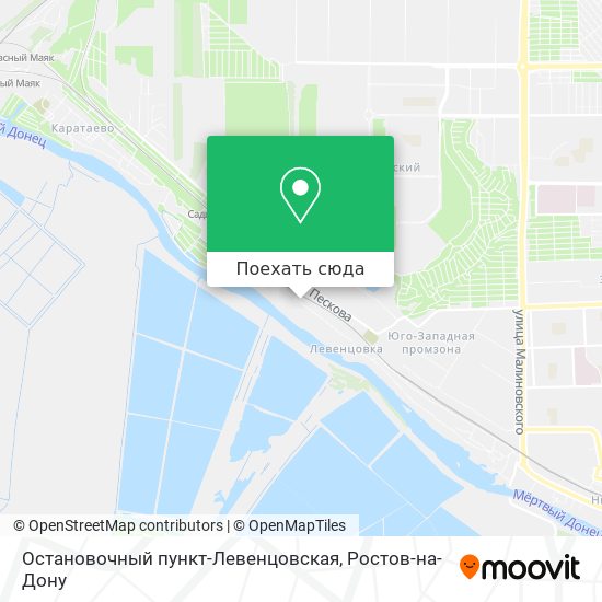 Карта Остановочный пункт-Левенцовская