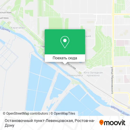 Карта Остановочный пункт-Левенцовская