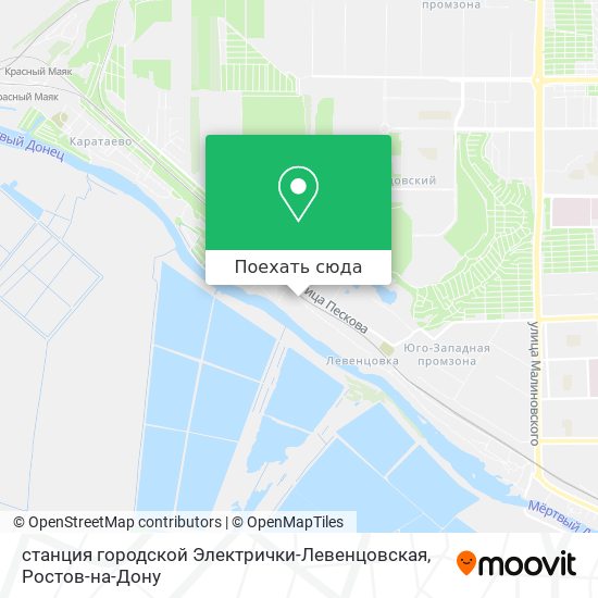 Карта станция городской Электрички-Левенцовская
