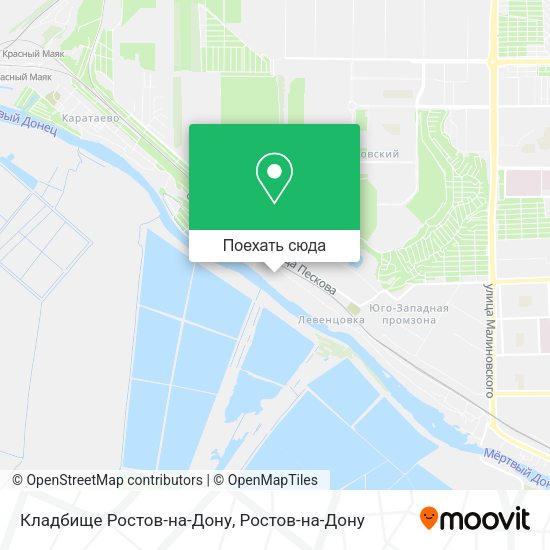 Карта Кладбище Ростов-на-Дону