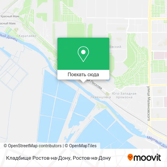 Карта Кладбище Ростов-на-Дону