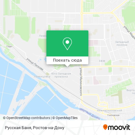 Карта Русская Баня