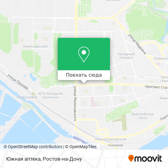 Карта Южная аптека