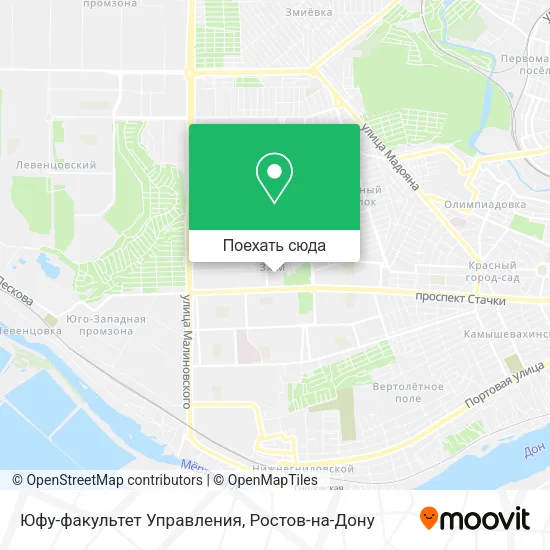 Карта Юфу-факультет Управления