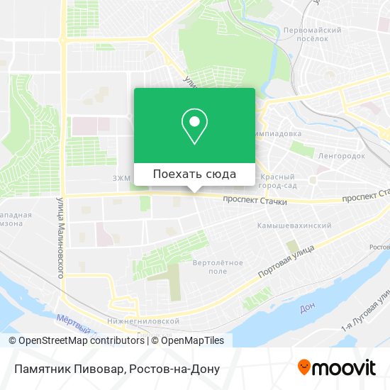 Карта Памятник Пивовар