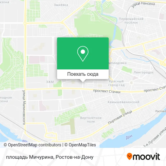 Карта площадь Мичурина
