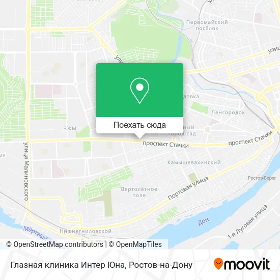Карта Глазная клиника Интер Юна