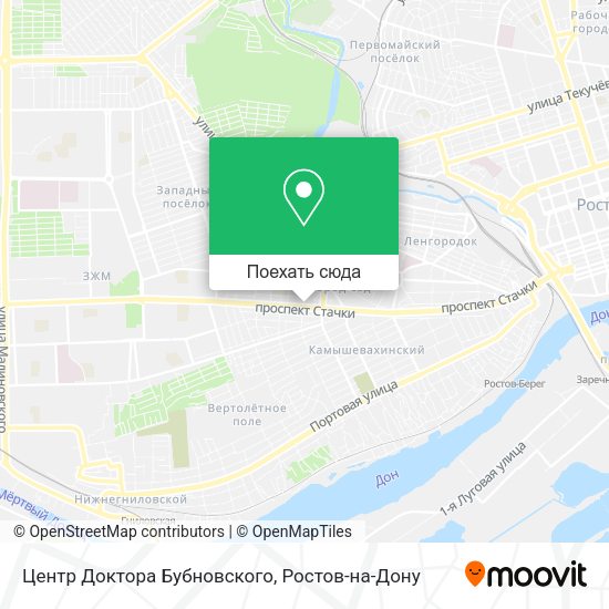 Карта Центр Доктора Бубновского