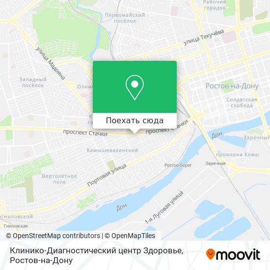Карта Клинико-Диагностический центр Здоровье