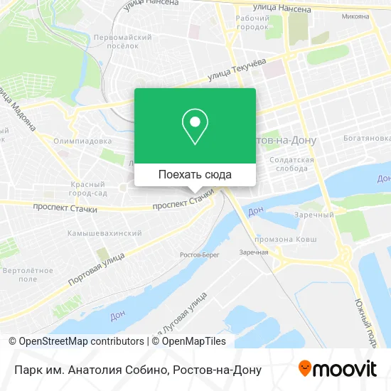 Карта Парк им. Анатолия Собино