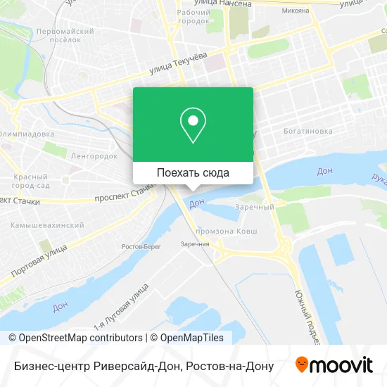 Карта Бизнес-центр Риверсайд-Дон