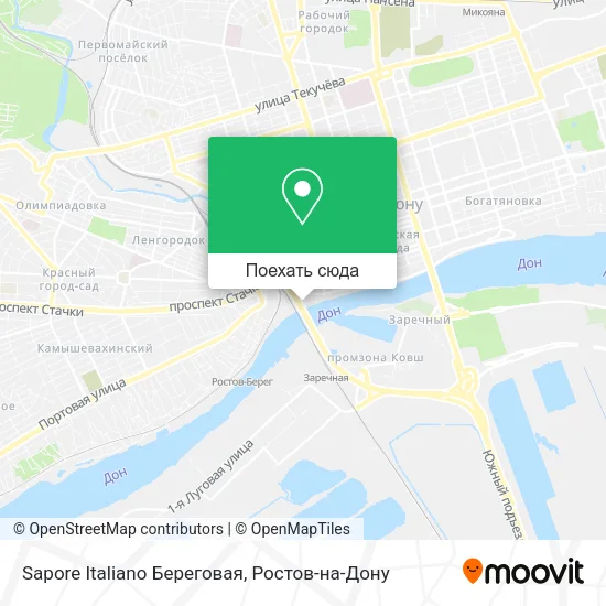 Карта Sapore Italiano Береговая