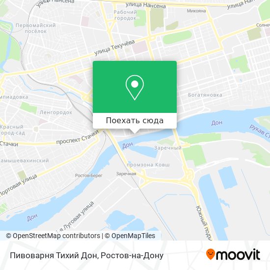 Карта Пивоварня Тихий Дон