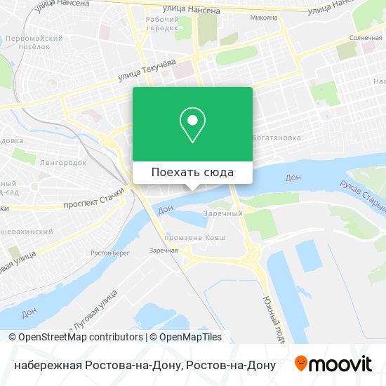 Карта набережная Ростова-на-Дону