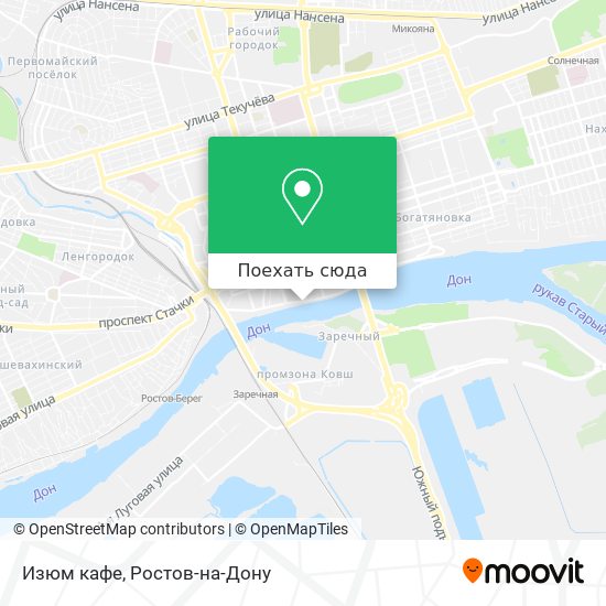 Карта Изюм кафе