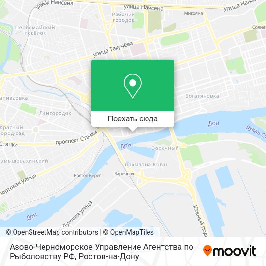 Карта Азово-Черноморское Управление Агентства по Рыболовству РФ