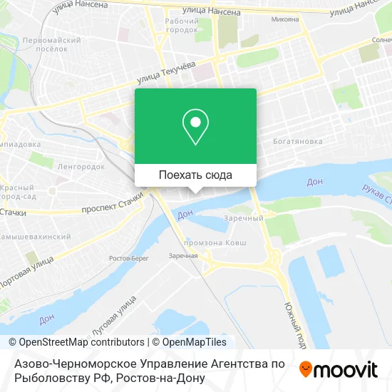 Карта Азово-Черноморское Управление Агентства по Рыболовству РФ