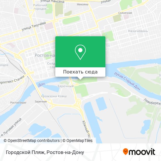 Карта Городской Пляж