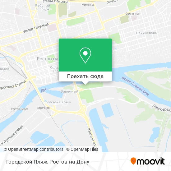 Карта Городской Пляж