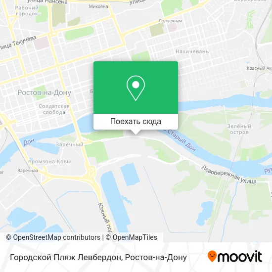 Карта Городской Пляж Левбердон