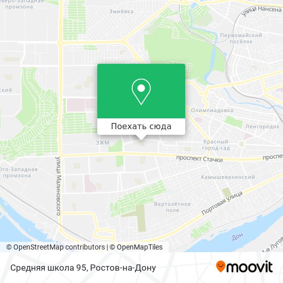 Карта Средняя школа 95