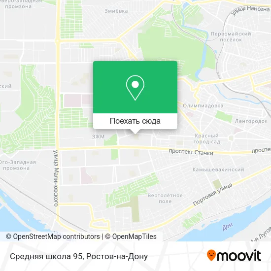Карта Средняя школа 95