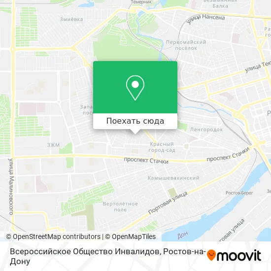Карта Всероссийское Общество Инвалидов